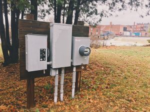 electrical panel box and meter representing the importance of ground testing