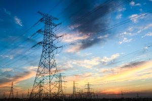 Power transmission tower representing the importance of ground testing for electrical safety