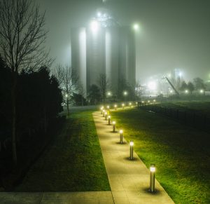Industrial floodlights lighting your business for security